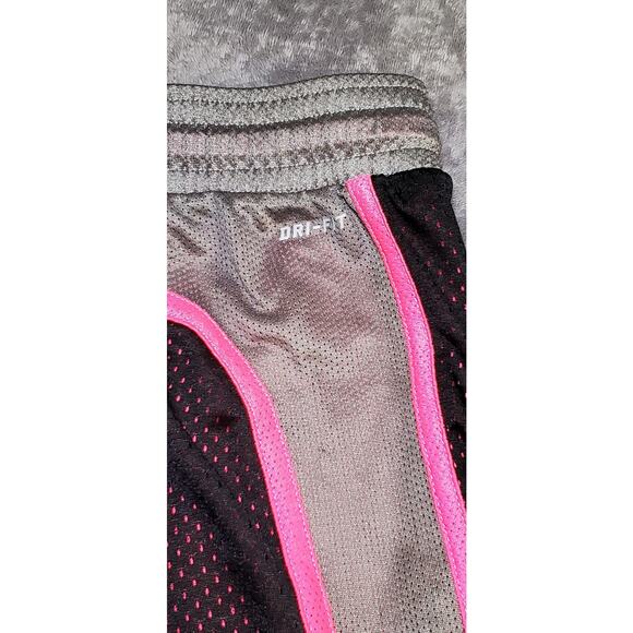 Nike Dri Fit Women’s Sz S Black Pink Classic Mesh Sport Shorts Gym Hiking C4-8 - Picture 8 of 9